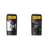 NIVEA Men Erkek Stick Deodorant Black&White Invisible Original 48 Saat Anti-Perspirant Koruma, 50 ml + NIVEA Men Erkek Stick Deodorant Deep Dimension, 48 Saat Anti-Perspirant Koruma, 50 ml X2