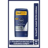 NIVEA MEN Erkek Stick Deodorant Derma Control Clinical 50 ml,96 Saat Anti-Perspirant Koruma,C Vitamini