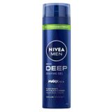NIVEA MEN Erkek Tıraş Jeli Deep 200ml,Aktif Karbon,Kesiklere Karşı Koruma