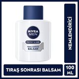 Nivea MEN Erkek Tıraş Sonrası Balsam Protect&Care 100ml, Tahriş Önleyici, Rahatlatıcı, Koruyucu, Onarıcı, Nemlendirici, Erkek Bakım