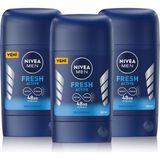 Nivea Men Fresh Active 3x50 ml Erkek Stick Deodorant