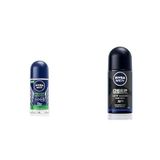 Nivea Men Fresh Sensation Roll on Deodorant 50 ml,72 Saat Anti-perspirant Koruma ve NIVEA Men Erkek Roll On Deodorant Deep Dimension 72 Saat Anti-Perspirant Koruma (50 ml)