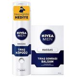 Nivea Men Hassas Tıraş Köpüğü 200 Ml +Tıraş Sonrası Balsam Hassas 100 Ml
