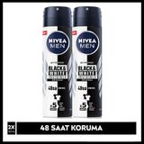 Nivea Men Invisible Black & White Original 48 Saat Anti-Perspirant Koruma 150 ml 2'li Erkek Deodorant Sprey