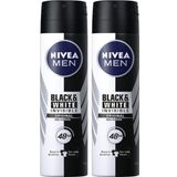 Nivea Men Invisible Black&White Original Erkek Deodorant Sprey 150 Ml 2'Li