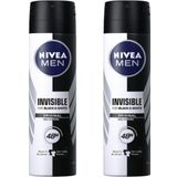 Nivea Men Invisible For Black & White Original Hizli Kuruma Erkek Deodorant 2 X 150 Ml