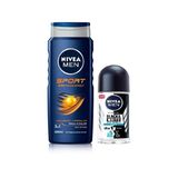 Nivea Men Kişisel Bakım Seti Duş Jeli 500 ml, Invisible Black&White Fresh Erkek Roll-On Deodorant 50 ml