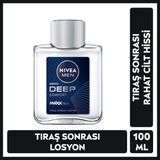 Nivea Men MEN Erkek Tıraş Sonrası Losyon Deep Comfort 100ml,Yenileyici,Ferahlatıcı,Nemlendirici