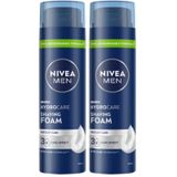 NIVEA Men Protect&Care Tıraş Köpüğü 200 ml, Kuru Ciltler İçin, Pürüzsüz Tıraş (2 paketi)