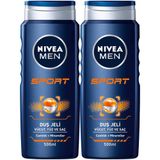 Nivea Men Sport 2x500 ml Erkek Saç ve Vücut Şampuanı