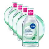 NIVEA Micellar Makyaj Temizleme Suyu Arındırıcı ve Matlaştırıcı 400 ml, Yüz, Göz ve Dudak Temizleyici, Amino Asit Kompleksi ve Okyanus Yosunu Özü (4 paketi)