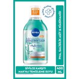 NIVEA Micellar Makyaj Temizleme Suyu Derma Skin Clear 400 ml,Sivilce Karşıtı,Niasinamid,Salisilik Asit,PHA