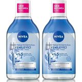NIVEA Micellar Yenileyici Makyaj Temizleme Suyu 400 ml,Suya Dayanıklı Makyajı Çıkarır,Ovalaa Gerektirmez, Serum İçerikli,Pantenol (2 paketi)