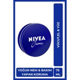 NIVEA Nemlendirici Creme 75ml, Yoğun Nemlendirici, Bakım Yapan Koruma,Eucerit, Yumuşak Cilt, El Yüz Vücut