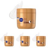 NIVEA Nemlendirici El ve Vücut Bakım Kremi Cocoa Butter 400 ml,72 Saat Nemlendirici,Kakao Yağı,E Vitamini,Kakao Kokusu (4 paketi)