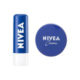 Nivea Nemlendirici Krem 150Ml + Nivea Original Care Dudak Bakim Kremi 4.8Gr 2Li Bakim Seti
