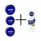 Nivea Nemlendirici Nivea Krem 30 ml Teneke 3 Adet + Nemlendirici Nivea 100 ml Tüp Krem