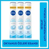 Nivea Nıvea Kadın Sprey Deodorant Fresh Natural Ter Kokusuna Karşı 48 Saat Deodorant Koruması 200MLX3ADET - 200 ml