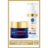 Nivea Nıvea Luminous630 Thiamidol Etkili Leke Karşıtı Cilt Serumu 30Ml Ve Gece Yüz Kremi 50Ml, Hyaluronik Asit