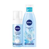 Nivea Normal Cilt için Canlandırıcı Lotus Çiçeği Yüz Temizleme Köpüğü 150 ml & Canlandırıcı Tonik 200 ml