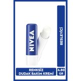 NIVEA Original Care Besleyici Renksiz Nemlendirici Dudak Bakım Kremi 4.8gr, Kuru ve Çatlak Dudak, Koruyucu