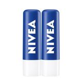 NIVEA Original Care Renksiz Dudak Bakım Kremi 4.8gr, 24 Saat Nemlendirici, Besleyici, Shea Yağı, X2 Adet