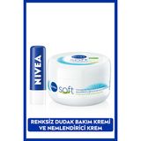 Nivea Original Care Renksiz Dudak Bakım Kremi 4.8gr Ve Soft Nemlendirici Bakım Kremi 300ml,
