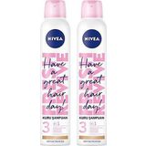 Nivea Orta Saç Tonları İçin 2x200 ml Kuru Şampuan