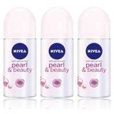 Nivea Pearl & Beauty 3x50 ML Bayan Roll-On
