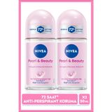 NIVEA Pearl & Beauty Kadın Roll-on Deodorant 50ml, 72 Saat Anti Perspirant, 2'li Set
