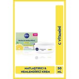 NIVEA Perfect&Matte Matlaştırıcı Gündüz Yüz Bakım Kremi C Vitamini Eşit Cilt Tonu Nemlendirici 50 ML