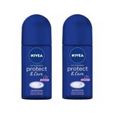Nivea Protect&Care 2x75 Kadın Roll-On Deodorant