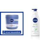 NIVEA Pürüzsüzleştirici El & Vücut Bakım Kremi,Kuru Ciltler,48 Saat Yoğun Nemlendirme (400 ml) X2 + NIVEA Aloe Vera Vücut Losyonu,400 ml,Normal/Kuru Ciltler için,Nemlendirici Serum,48 Saat Nemlendirme