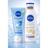 NIVEA Q10 250 ml Sıkılaştırıcı Vücut Losyonu + Yüz Peelingi 150 İkili Set