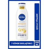 Nıvea Q10 7 Günde Sıkılaştırıcı Vücut Bakım Losyonu 250Ml, C Vitamini, Kolajen, 72 Saat Nemlendirici