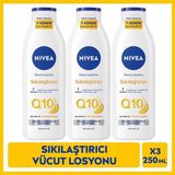 Nivea Q10 7 Günde Sıkılaştırıcı Vücut Bakım Losyonu 250ML, Nemlendirici, C Vitamini, X3 Adet