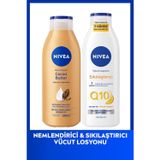NIVEA Q10 7 Günde Sıkılaştırıcı Vücut Bakım Losyonu 250ml ve Nemlendirici Losyonu Cocoa Butter 200ml