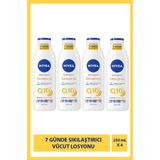 Nivea Q10 7 Günde Sıkılaştırıcı Vücut Losyonu 250ml,C Vitamini, Nemlendirici, Esnek Ve Elastik Cilt X4Adet