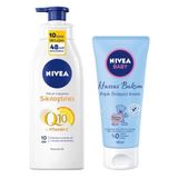 Nivea Q10 C Vitamini Sıkılaştırıcı Vücut Losyonu 400ml ve Baby Hassas Bakım Pişik Önleyici Krem 100ml