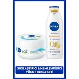 Nivea Q10 C Vitamini Vücut Losyonu 250 ml + Soft Nemlendirici Krem 300 ml – Sıkılaştırıcı ve Esneklik Kazandıran İkili Bakım Seti