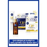 Nivea Q10 Çift Etkili Serum 30ml, Sıkılaştırıcı Göz Bakım Kremi, Yenileyici Gece Bakım Kremi, Gündüz Kremi