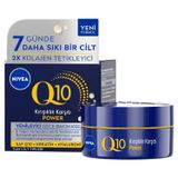 NIVEA Q10 Kırışıklık Karşıtı Gece Bakım Kremi 50 ml,Nemlendirici,Yenileyici,Kreatin,Hyaluronik Asit