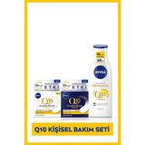Nivea Q10 Kırışıklık Karşıtı Gündüz Yüz Kremi Spf50, Gece Kremi, Sıkılaştırıcı Vücut Losyonu 250 ml
