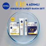 Nıvea Q10 Nemlendirici Gündüz Bakım Kremi 50Ml, Spf30 Yüksek Güneş Koruması, Nemlendirici Gece Kremi 50Ml, Göz Bakım Kremi 15Ml Ve Cilt Serumu 15Ml, Cilt Bakım Seti