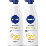 Nivea Q10 Normal Ciltler 2x400 ml Vücut Sıkılaştırıcı Losyonu