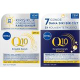 Nivea Q10 Power 50 ml Anti-Aging Gündüz Bakım Kremi + Nivea Q10 Power Anti Aging 50 ml Gece Bakım Kremi