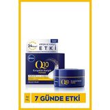 Nivea Q10 Power Kırışık Karşıtı Gece Yüz Kremi 50 ml, Saf Q10 Ve Kreatin, 24 Saat Ne mlendirme