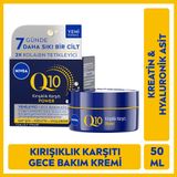 Nivea Q10 Power Kırışıklık Karşıtı ve Yenileyici Gece Yüz Kremi 50 ml