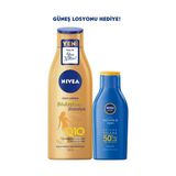 Nivea Q10 Sıkılaştırıcı Bronzluk Vücut Losyonu 200 ml + Güneş Losyonu SPF50 100 ml