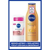 Nivea Q10 Sıkılaştırıcı Bronzluk Vücut Losyonu 200ml ve Kadın Stick Deodorant Derma Control Clinical 50ml